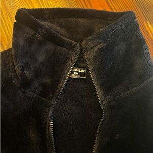 32 Degrees Black Fuzzy soft Zip-Up Jacket